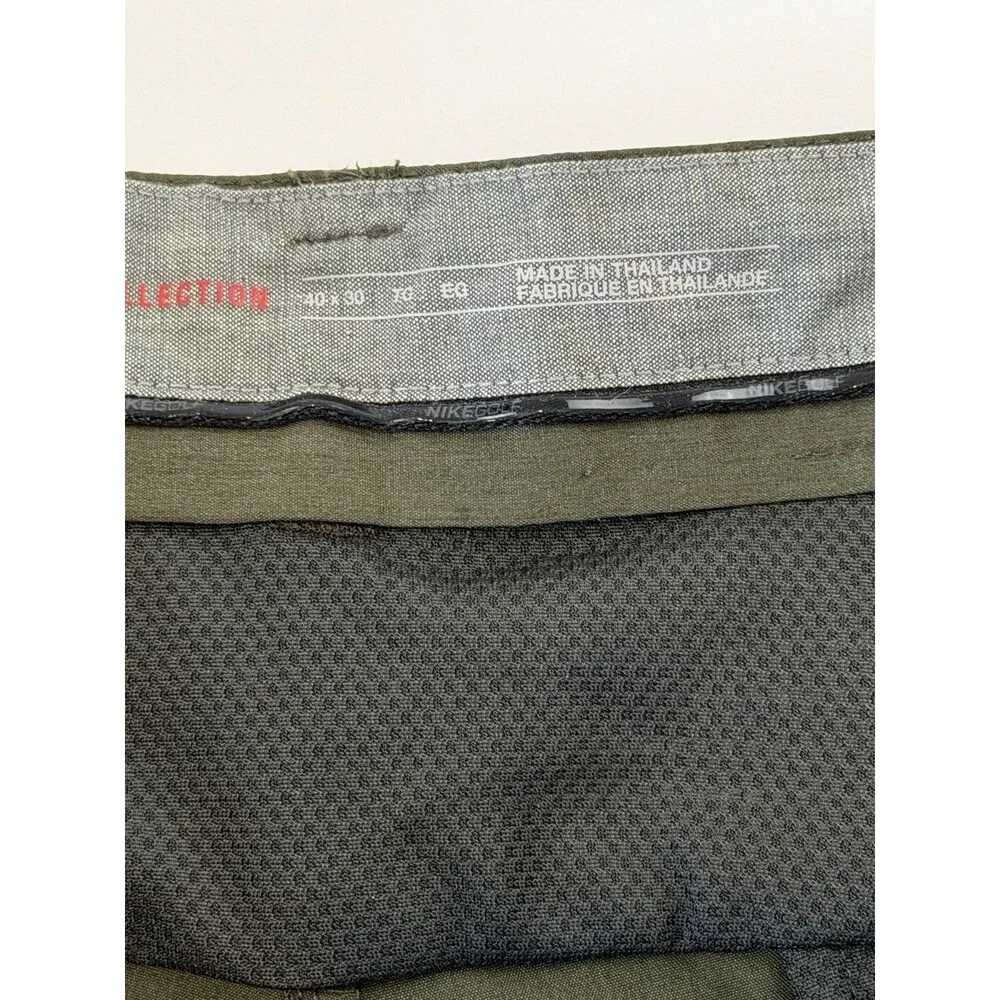 Nike Golf Dri-FIT Performance Pants Olive Green Stretch Pants 40x30